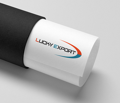 LUCKY EXPORT LOGO Design art design flat graphic design illustrator legacy group logo design logo minimal typography vector