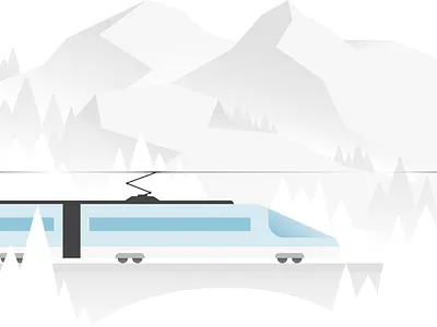 Illustration of a train | MEANS OF LOCOMOTION adobeillustator adobeillustration illustration illustration design illustration digital illustrationartist illustrator art illustrator design ui vector illustration visualdesigner