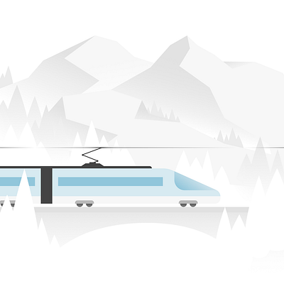 Illustration of a train | MEANS OF LOCOMOTION adobeillustator adobeillustration illustration illustration design illustration digital illustrationartist illustrator art illustrator design ui vector illustration visualdesigner