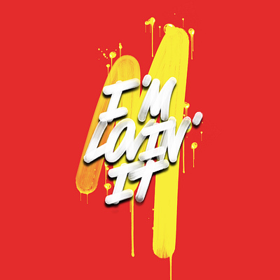 Im lovin' It illustration typography