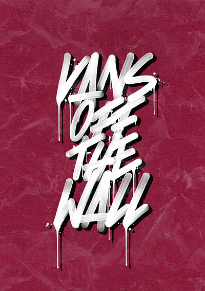 VANS OFF THE WALL. illustration typography