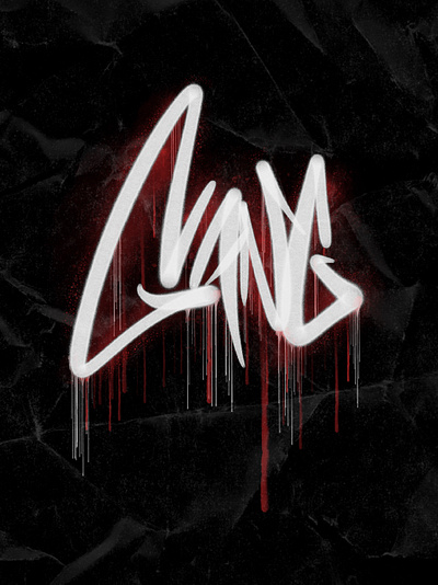 GANG illustration typography