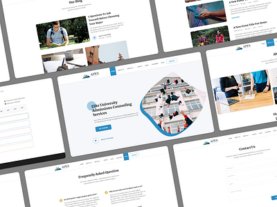 A new website for Apex Counseling adobe xd design ui ux web website