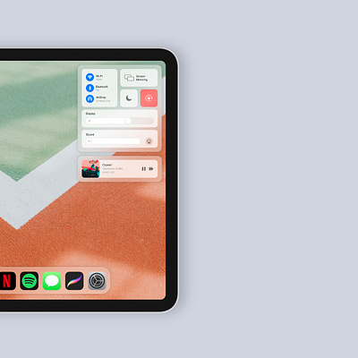 [concept] iPadOS 15 concept control center control panel design designs flat flat design flatdesign ios ios15 ipad ipad art ipad pro macos minimal minimalistic ui ui design uidesign uiux