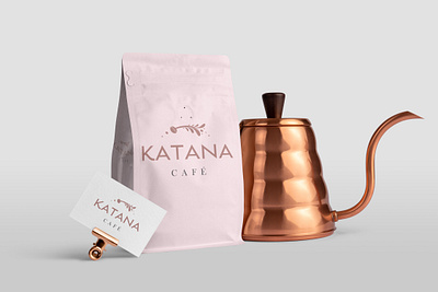 Katana Café brand identity branding branding design cafe branding cafe logo coffee logo coffee logo design coffeeshop eye catching logo lineart logo logodesign logos minimalist logo modern logo monogram simple logo ui ux vector