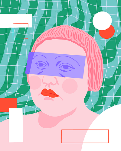 Beth Ditto beth ditto gossip illustration portrait procreate shapes