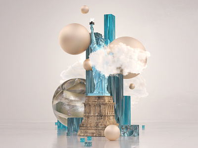 NYC art c4d concept design design art illustration inspiration inspirations