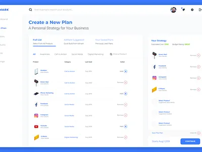 Marketing Automation app branding design typography ui ux web