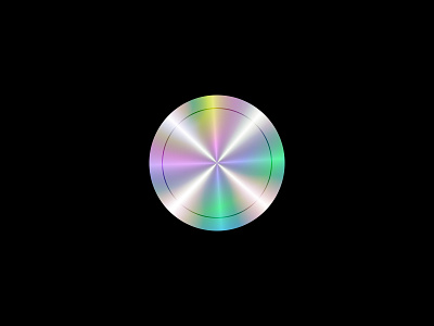 Holographic Effect Disc colorful dark design effect figma futuristic gradient holographic rainbow