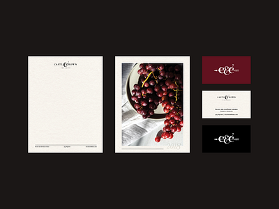 Castle & Crown Branding luxury luxury branding packaging stationary winery