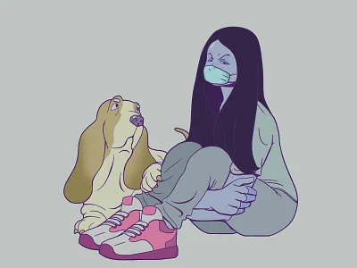 Show you care adobe art character design characterdesign colors draw girl illustration photoshop trip