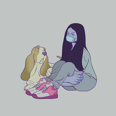 Show you care adobe art character design characterdesign colors draw girl illustration photoshop trip