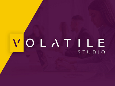 Volatile studio - logo design. branding branding and identity branding design illustrator logo logo design logo design branding logodesign logotype minimalist logo type type design typedesign vector