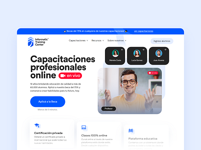 Informatic Training Center Website branding design graphic design illustration minimal typography ui ux web website