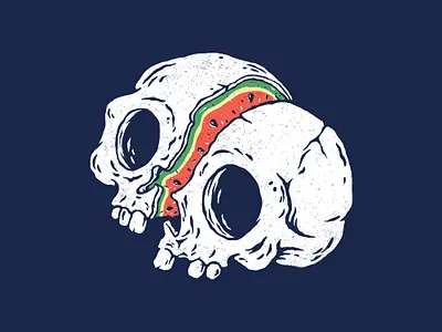 Sweet To The Bone cartoon clothing cute death design drawing fruits funny illustration skull summer summertime t shirt t shirt design tattoo tattoo design tshirt vintage watermelon