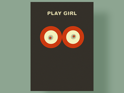 play girl branding flier icon logo poster a day poster art poster design vector