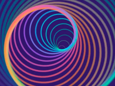 Portal Pattern animation branding circle clean design hypnotic lines loop motion motion design pattern portal psychedelic rainbow satisfying spiral vector