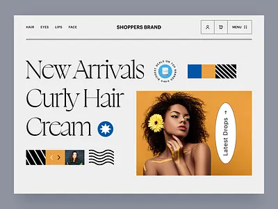 Shoppers Brand Ecommerce Website Design behance branding cart clean ui dribbble e commerce ecomerce fashion design figma landing ui design market product ui design retro style shape design shoppingcart store website typography ui uiux web design