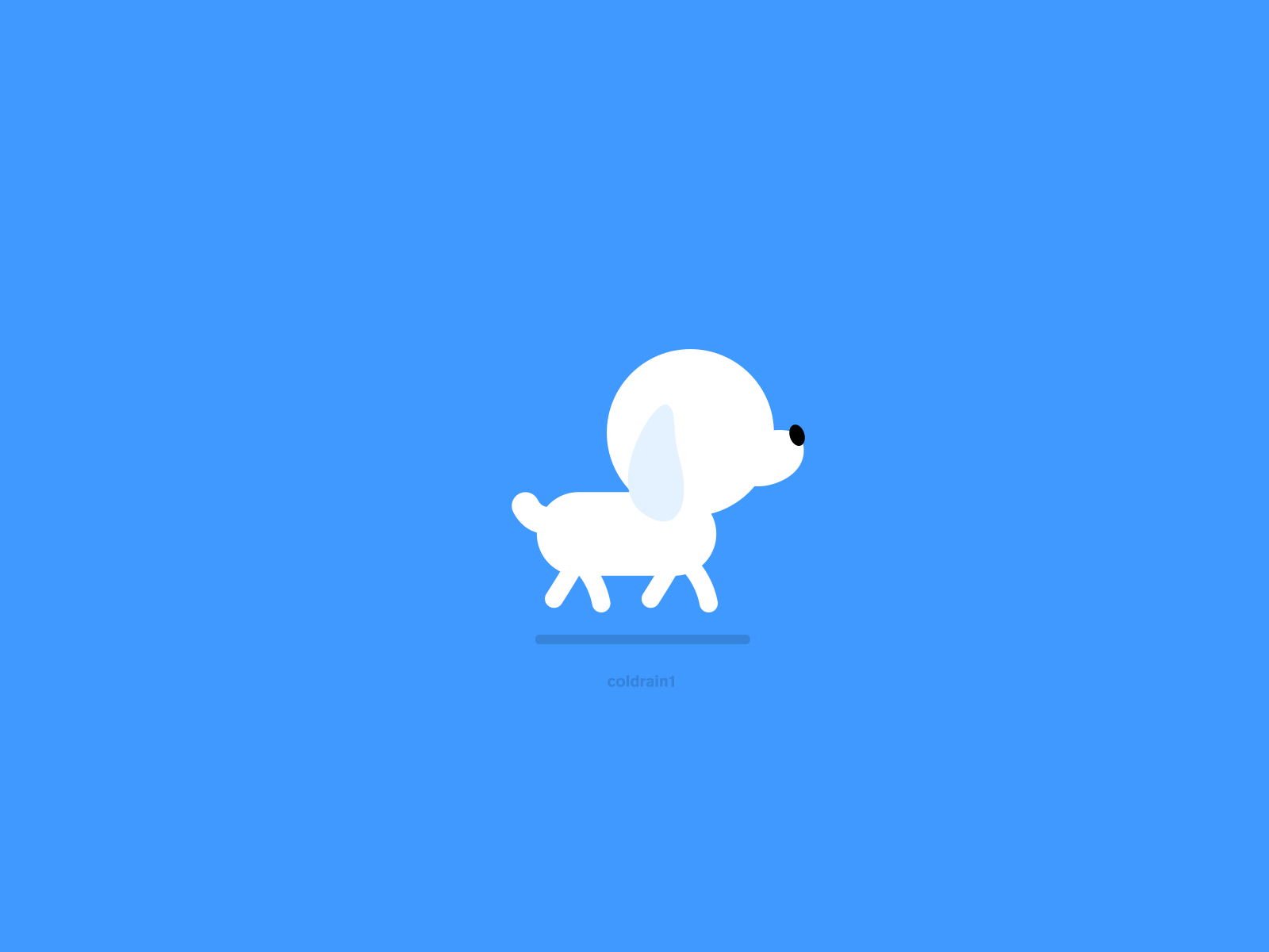 Dog animate branding ui 插图 设计