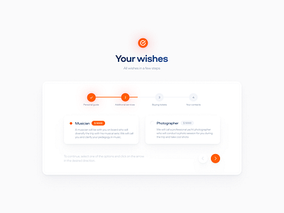 Progress bar for touring project. form orange progress step by step steps ui ux web design