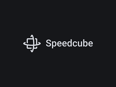 Speedcube Logo app branding design identity logo rubiks rubiks cube sans serif timer typography