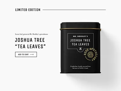 Rose Apothecary Tea Tin Package (Schitt's Creek)