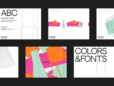 ESSE - Brand Identity for Design Interior Accessories bold brand brand book brand identity branding furniture gothic typography interior design logo logo design typography ui