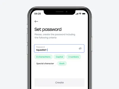 Password UX app login mobile password signup ux