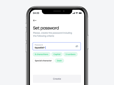 Password UX app login mobile password signup ux