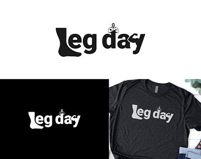 Leg Day Fitness Logo abstract alfaysal360 alphabet banglarfreelancer blue bodybuilding business fitness fitness logo gym gym logo logo sports template typography ui vector yoga yoga logo