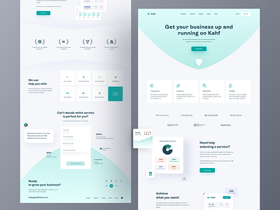 Agency Landing Page agency landing page agency website business landing page kahf landing page productdesign webdesign website design