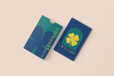 Congratulations GIFT Card card design clover congratulations gift gift card graphic design illustrator luck photoshop