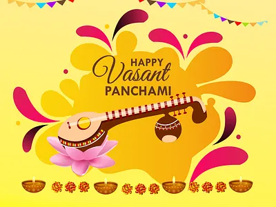 Vasant Panchami coreldrawx7 poster design vasant panchami