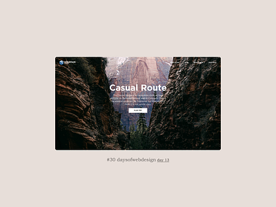 Casual Route figma landingpage minimal ui user interface ux webdesign webdesigner website website design