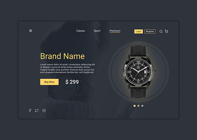 Watch Store concept figmadesign