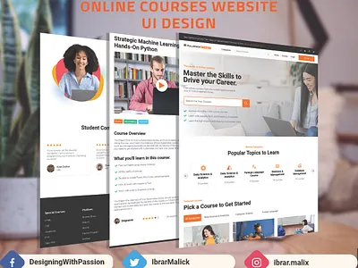 online courses ui mockup web webdesign webui webuiuxdesign