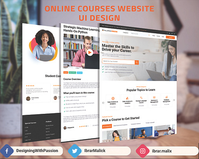 online courses ui mockup web webdesign webui webuiuxdesign