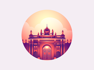 Dolmabahçe Palace animation art branding city illustration city travel creative desginer design digital art dolmabahçe palace illustration illustrator intanbul tour travel travel illustration turkey ui