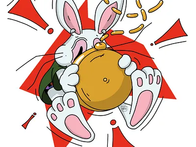 White rabbit alice in wonderland book illustration design digital illustration fantasy art fantasy illustration illustration white rabbit