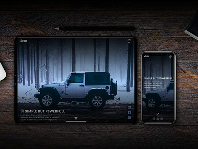 Jeep Wrangler dark product website dark mode dark theme dark ui design dribbble e commerce ecommerce mobile tablet ui uiux ux uxdesign uxui