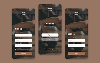 Sign up screen and sign in screen app art branding clean design icon minimal ui ux web