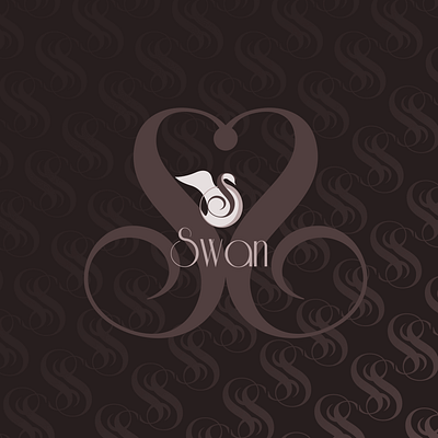 swan logo + pattern design affinitydesigner brand brand identity brand identity design branding branding design design logo pattern pattern art pattern design typography