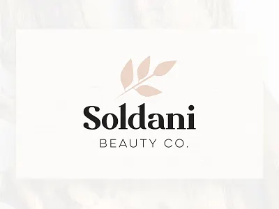 Soldani Beauty Co. beauty logo brand design fashion illustration logo makeup