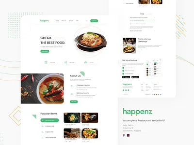Dribbble food delivery landing page design landingpage uidesign