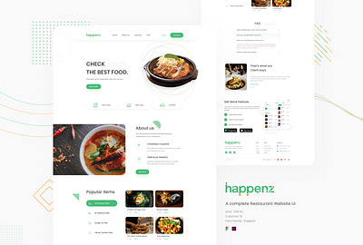 Dribbble food delivery landing page design landingpage uidesign