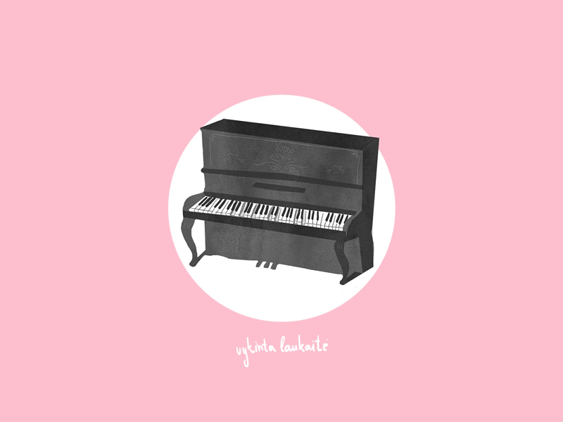 piano animation digital gif illustration