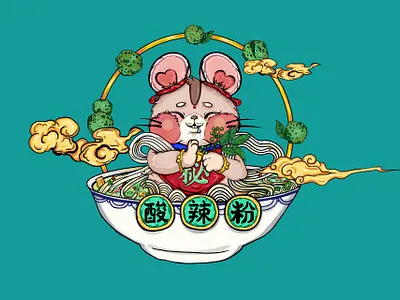 餐饮类插图/店招 branding illustration