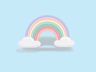 Rainbow! 3d adobe adobe illustration animation art artwork branding colorful design graphic graphic design illustration illustrator logo motion graphics rainbow ui vector