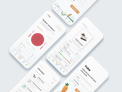 Yuka alimentation app design food food app healthy minimal ui ux