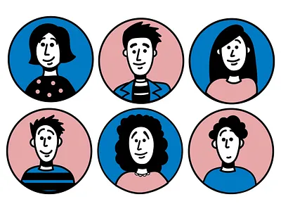 Character Illustrations adobeillustrator art character design creative design drawing illustration illustrator vector web graphics